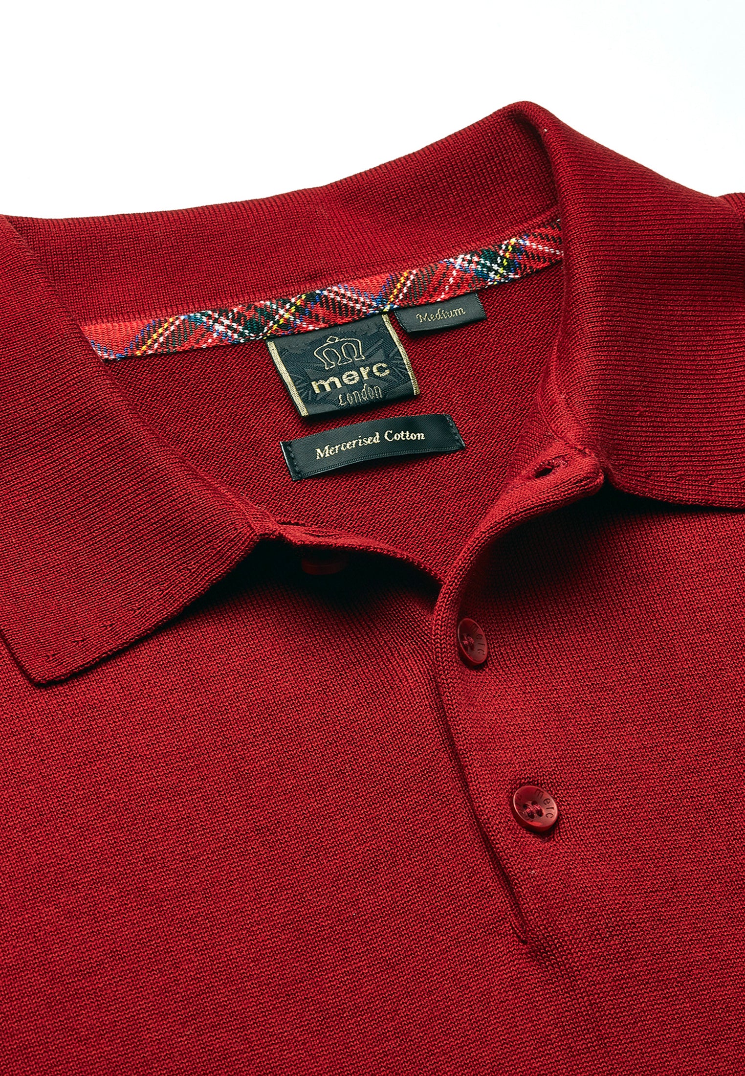 Archie Mercerised Cotton Knit Polo - Image 8