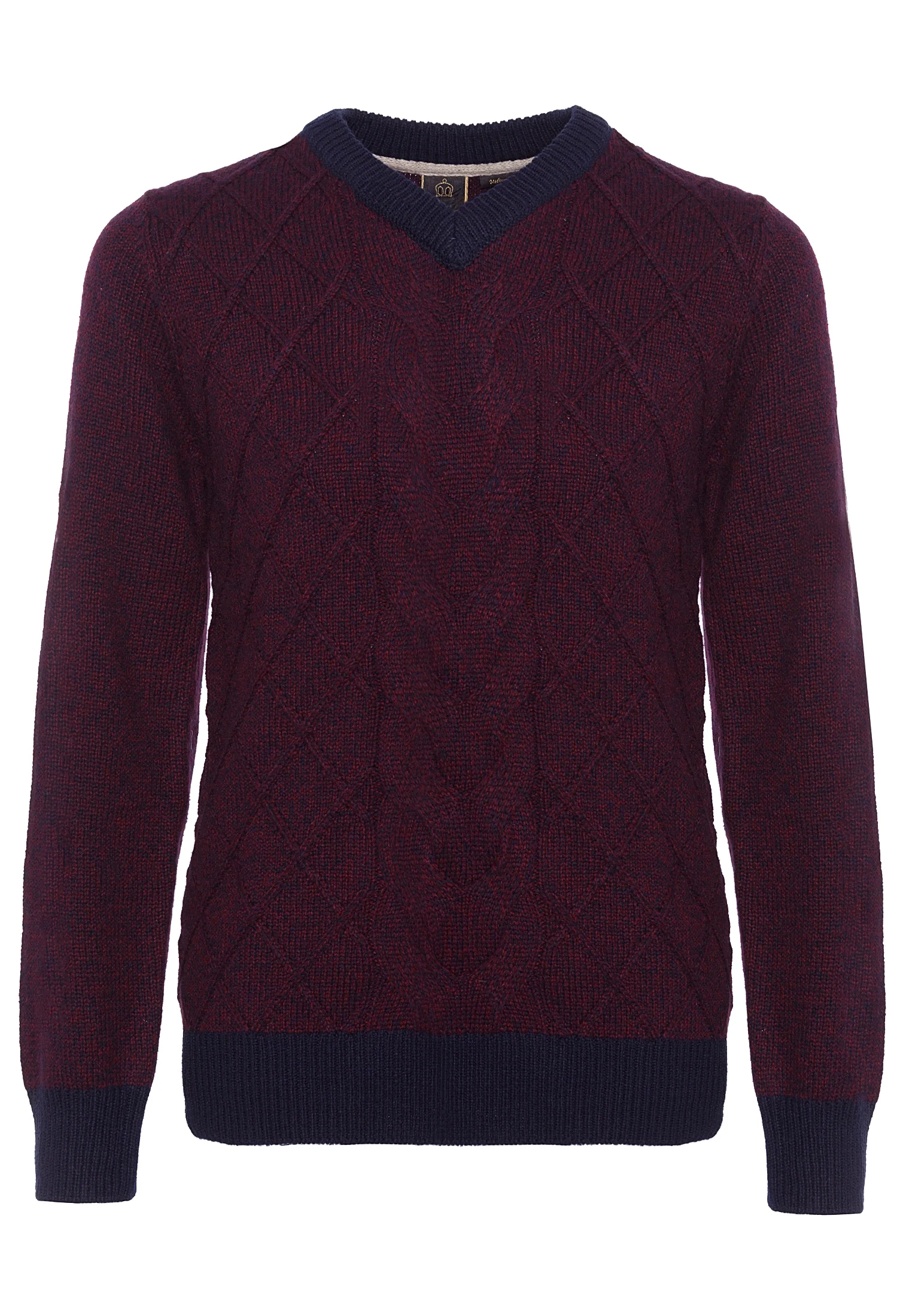 Hatcliffe cable v-neck jumper - Image 10