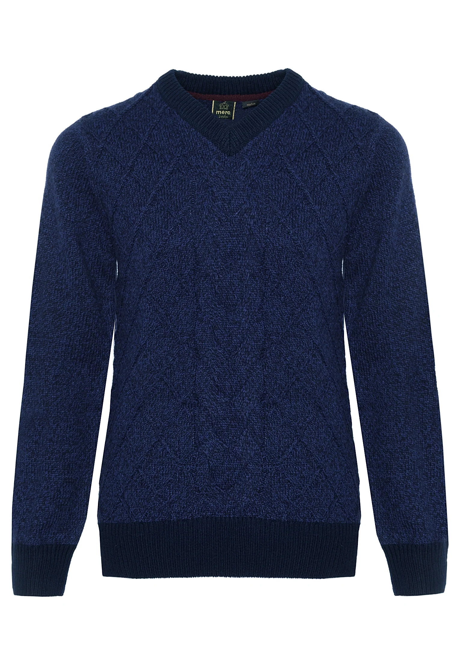 Hatcliffe cable v-neck jumper - Image 5