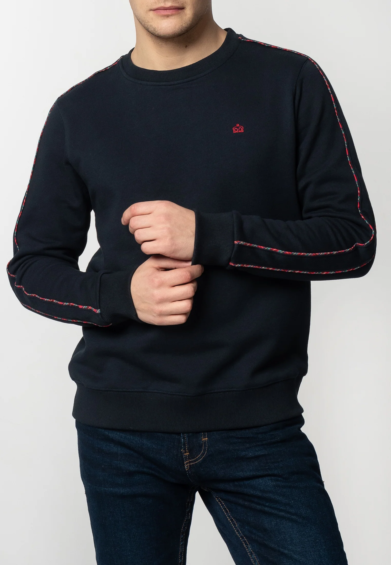 Norbury Tartan Piping Sweatshirt
