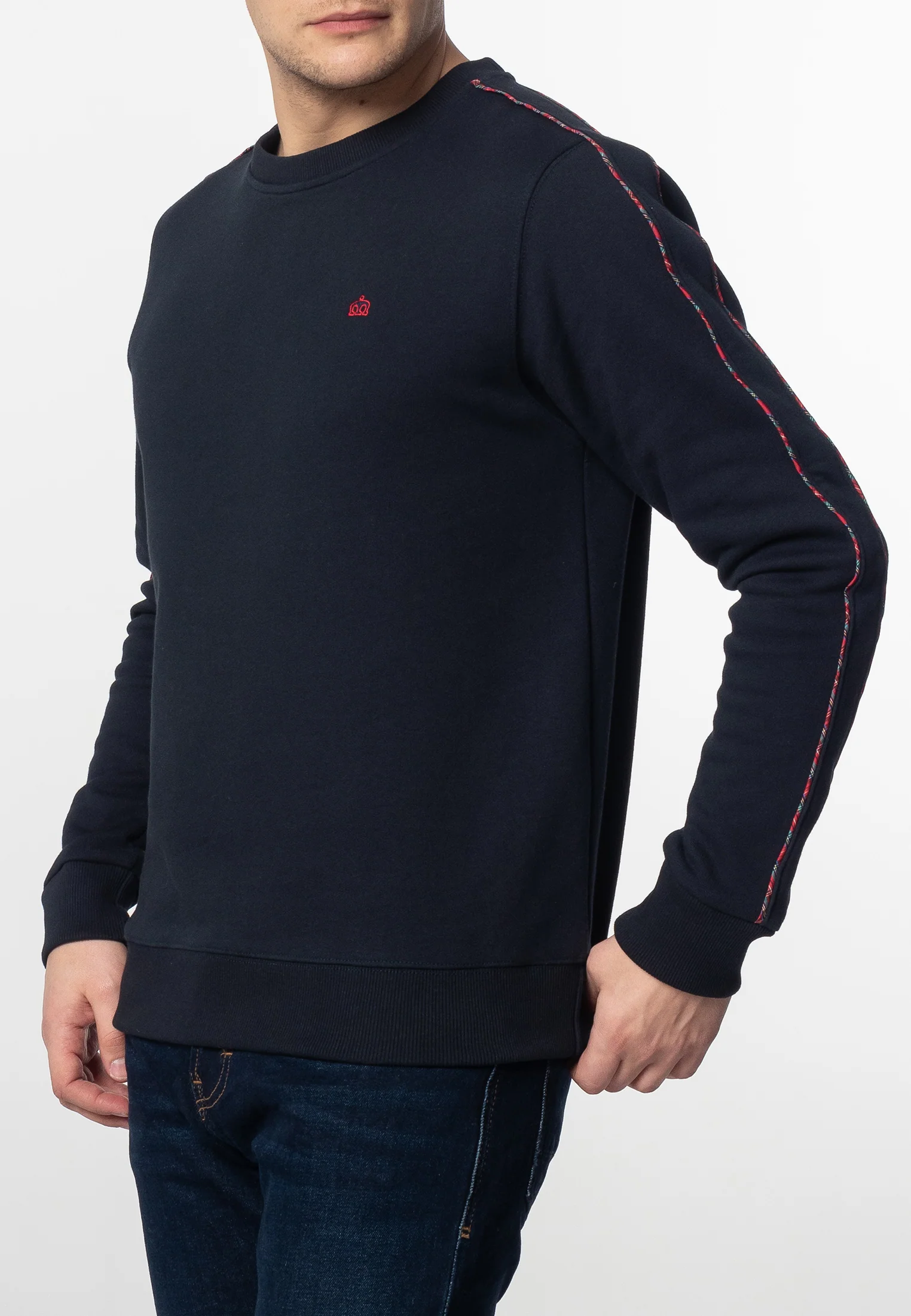 Norbury Tartan Piping Sweatshirt - Image 3