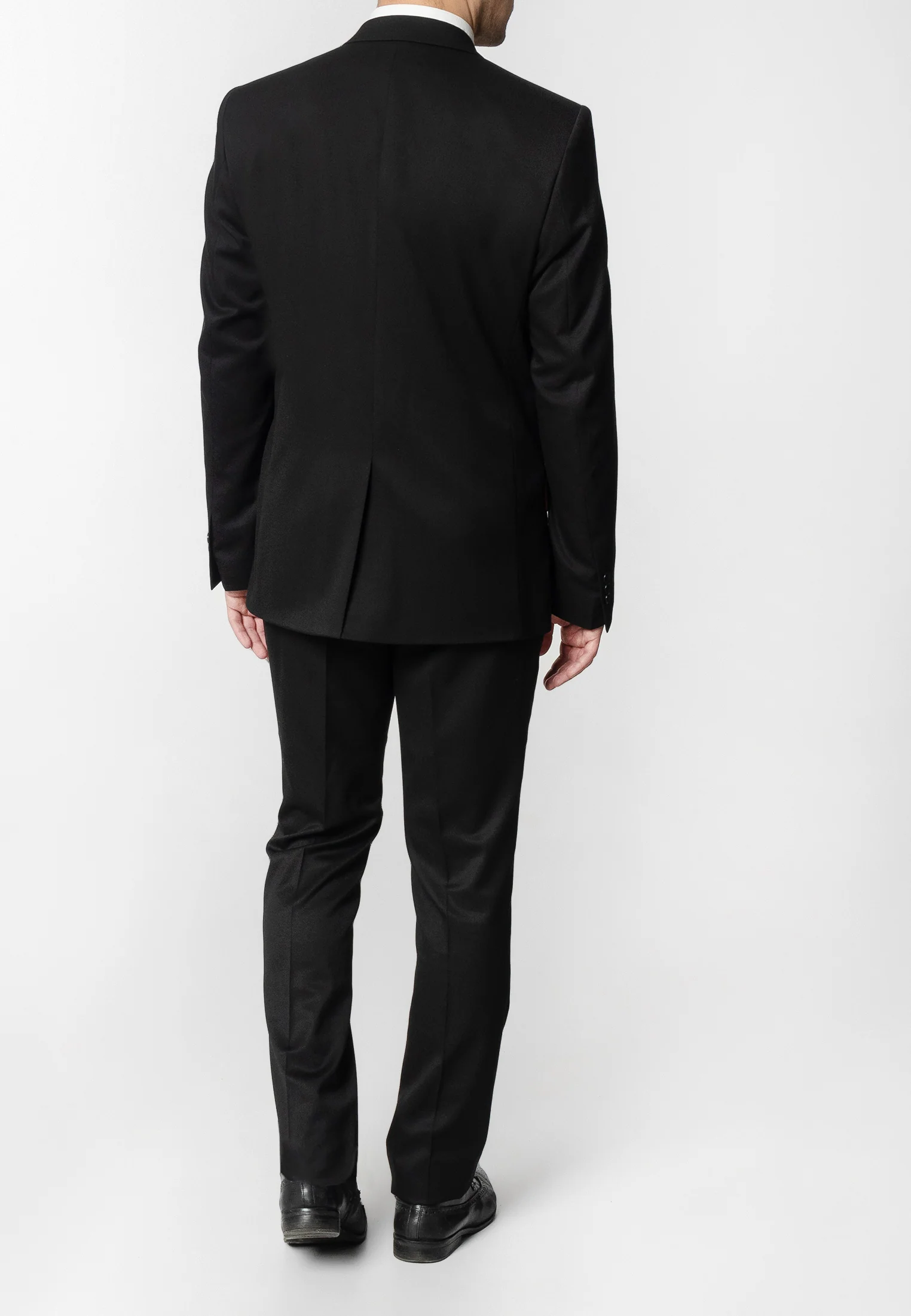 Plain Black Suit Jacket - Image 4